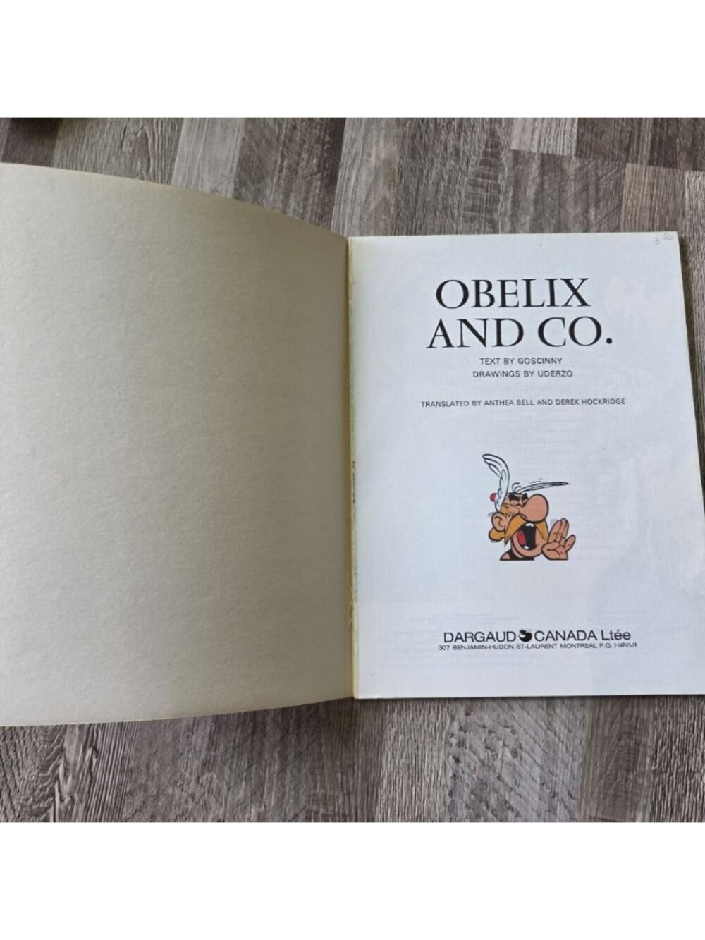 Asterix Obelix and Co Vintage Comic 1979 Dargaud Canada Cover Detached Pages - Picture 2 of 11